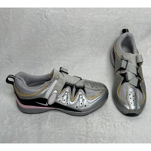 Nike Spin Trainer Plus Cycling Shoes 279742 Women's Size 7 Chrome Perfect Pink - Picture 1 of 10